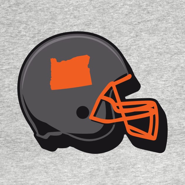 Oregon State Outline Football Helmet by SLAG_Creative